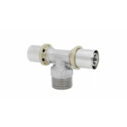 Trójnik zaprasowywany 16x1/2"x16 GZ Duro