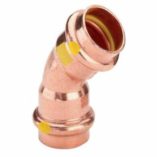 Kolano miedziane CU do gazu 22mm/45° 2K Viega 345 624