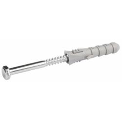 FIX Kołek rozporowy 12x60 mm z wkrętem z łbem sześciokątnym 8,0x80 mm - opakowanie plastikowe - 15 szt. KOELNER