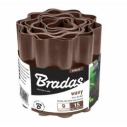 Obrzeże trawnikowe faliste 10cmx9m brąz Hermes