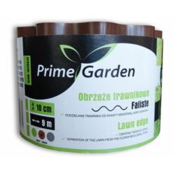 Obrzeże trawnikowe faliste 10cmx9m brązowe Prime Garden