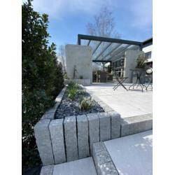 Palisada kamień łupany Stone 2,5m szary Prime Garden