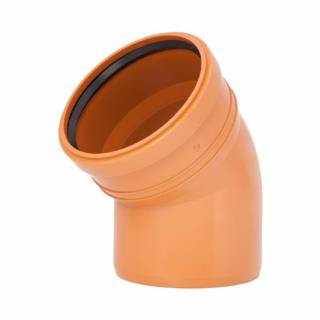 Kolano PCV 200mm/67° oranż Tycner 83129