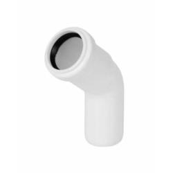 Kolano kanalizacyjne PCV białe 32mm/15° Tycner 207