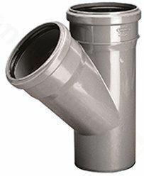 Trójnik kanalizacyjny PCV 50/50mm 67° Wavin 3021676