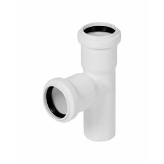 Trójnik kanalizacyjny PCV 40/40mm 90° Tycner 657