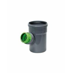 Trójnik nastawny 110/50mm 45-90° szaro-zielony Tycner 3617