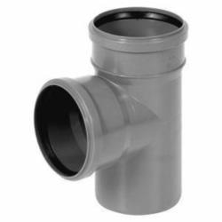 Trójnik kanalizacyjny PCV 110/110mm 87° Tycner 208