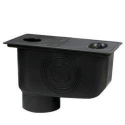 Osadnik rynnowy czarny 50-125/110-125mm Capricorn