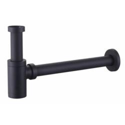 Półsyfon walcowy mosiężny czarny 1 1/4"x32mm Crudo CR-PUWM-32-CZ