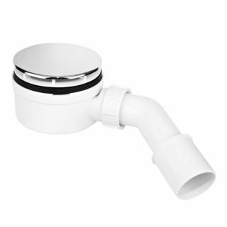 Syfon brodzikowy niski 90mm chrom Mcalpine HC2730LCPN-PB