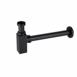 Syfon umywalkowy mosiężny kwadratowy czarny Balneo E0201020210-1