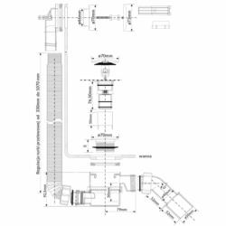 Syfon wannowy Quick-Clac chrom Mcalpine HC2600CL