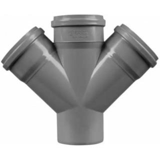 Czwórnik kanalizacyjny PCV 110/110/110mm 45° Tycner 511