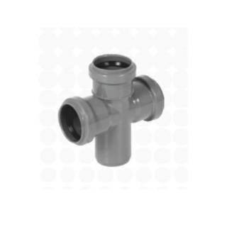 Czwórnik kanalizacyjny PCV 50/50/50mm 45° Tycner 508