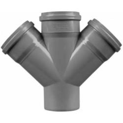 Czwórnik kanalizacyjny PCV 110/110/110mm 67° Tycner 948