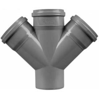 Czwórnik kanalizacyjny PCV 110/110/110mm 67° Tycner 948