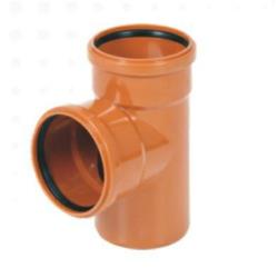 Trójnik kanalizacyjny PCV 160/110mm 67° oranż Tycner 444