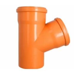 Trójnik kanalizacyjny PCV 160/160mm 67° oranż Tycner 753