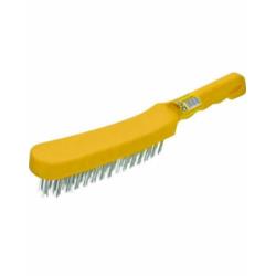 Szczotka druciana 4-rzędowa rączka plastikowa Modeco Expert MN-69-001