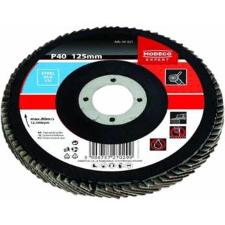 Ściernica listkowa talerzowa 125gr. 40 flat Modeco Expert