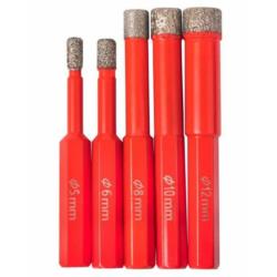 Zestaw otwornic diamentowych do gresu 5-12mm Modeco Expert MN-76-294