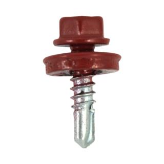 Wkręt farmer WSSM samowiercący 4,8x19mm RAL 3009 T Amex Starfix 250szt/op