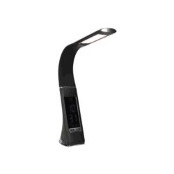 Lampka biurkowa LED z budzikiem 5W czarna Orno DL-12/B