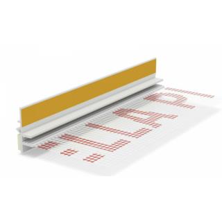 Listwa przyokienna z siatką 3m Biała Midi Bella Plast BP13 Budmat