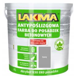 Farba Akrylowa do Betonu Akrybet B30 EKO Posadzka Szary 4L Lakma