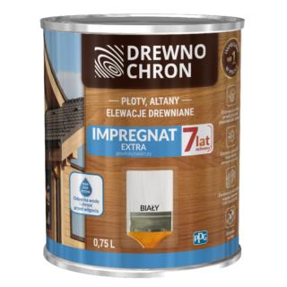 Impregnat Extra Biały 0,75L Drewnochron