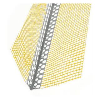 Narożnik z siatką AL 2,5m 7/7cm żółty Budmat