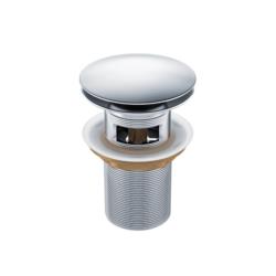 Korek umywalkowy Balneo mosiężny klik-klak model A chrom z przelewem