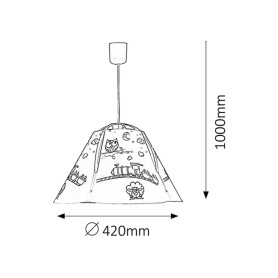 LAMPA WISZĄCA SHEPHERD E27/60W SOWY  4566