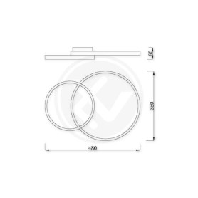 ŻYRANDOL LED GALAXIS PHOENIX 60W 4259 48x35x6cm CZARNY