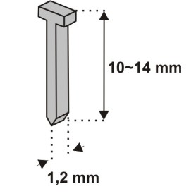 GWOŹDZIE 10MM 1000SZT D11T DEDRA 11Z310