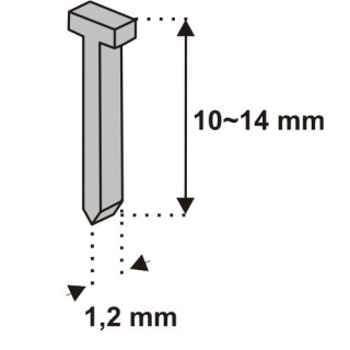 GWOŹDZIE 10MM 1000SZT D11T DEDRA 11Z310