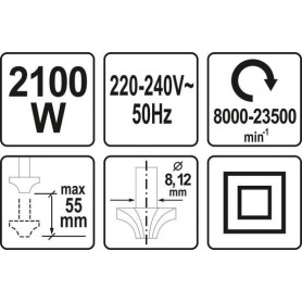 FREZARKA YATO 2100W  YT-82380 AW