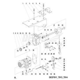 WCIĄGARKA ELEKTRYCZNA 250/500KG DEDRA DED7914