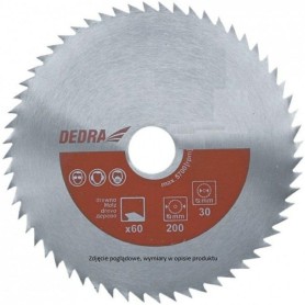 PIŁA TARCZ. DO DREWNA 60Z 180X20MM DEDRA H18060