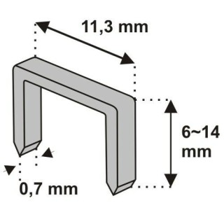 ZSZYWKI 8MM 1000SZT GRU.07 D53 DEDRA 11Z108