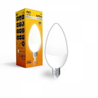 ŻARÓWKA LED 9  E27 ŚWIECZKA 620LM  LB044NW 4000K