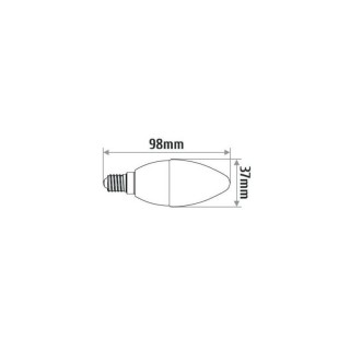 ŻARÓWKA LED 9  E27 ŚWIECZKA 620LM  LB044NW 4000K