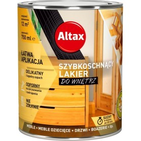 LAKIER SZYBKOSCHNĄCY BEZBARWNY PÓŁMAT ALTAX 0,25L