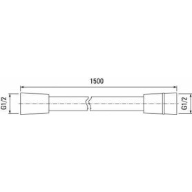 WĄŻ NATRYSKOWY PCV BLACK 150CM ZVC-2445730