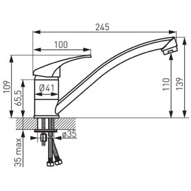 BATERIA BASIC ZLEW .1-OTWOR. FERRO FE-BBC4 15655