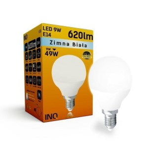 ŻARÓWKA P45 E14 LED 9 KULKA 620Im 6000K LP044CW