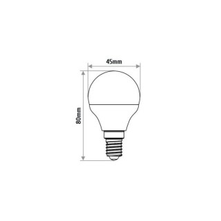 ŻARÓWKA P45 E14 LED 9 KULKA 620Im 6000K LP044CW