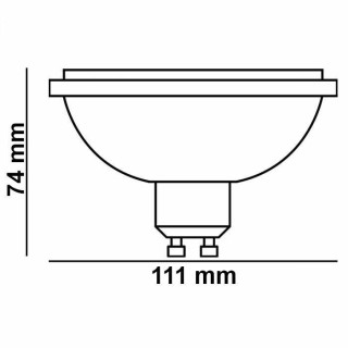 ŻARÓWKA LED-AR111 GU10 15W  3000K ARGON