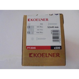 WKRĘTY FT 3,5x45 DREWNO 500SZT. FT-3545 WKRĘTY FT 3,5x45 DREWNO 500SZT. FT-3545